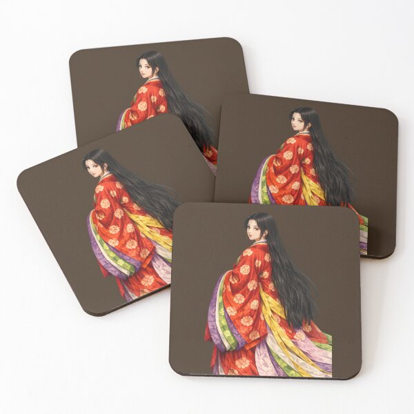 Item preview, Elegant Heian Beauty Looking Back – Traditional Japanese Court Lady in Junihitoe designed and sold by Kurekou Lab.