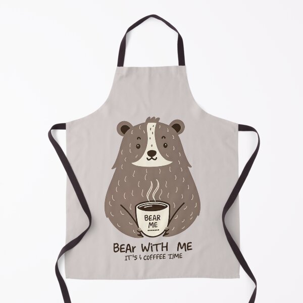 Item preview, Minimalist Caffeine Lover Cozy Modern Animal -Coffee Bear- designed and sold by Noorkin.
