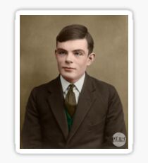 Alan Turing, 1927 - Colorized Sticker