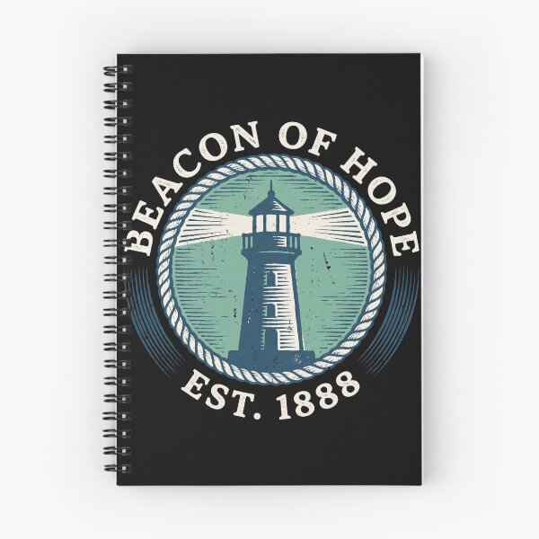 Item preview, Beacon of Hope Vintage Lighthouse Coastal Maritime Emblem Est 1888 designed and sold by TeNovaStudio.