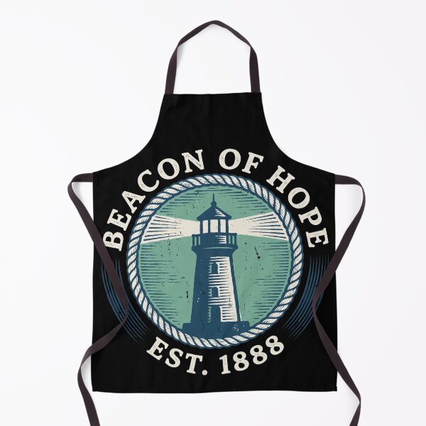 Item preview, Beacon of Hope Vintage Lighthouse Coastal Maritime Emblem Est 1888 designed and sold by TeNovaStudio ⭐⭐⭐⭐⭐.