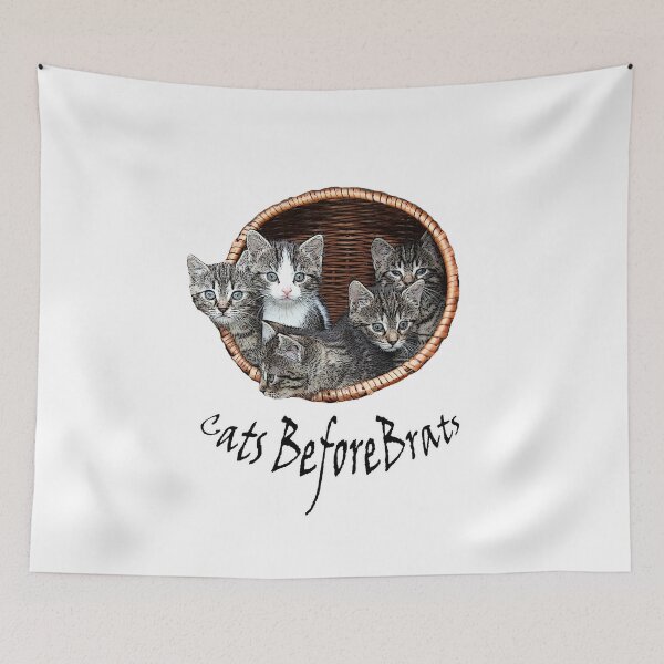 Item preview, Cats Before Brats childfree lifestyle  designed and sold by krissaklein.