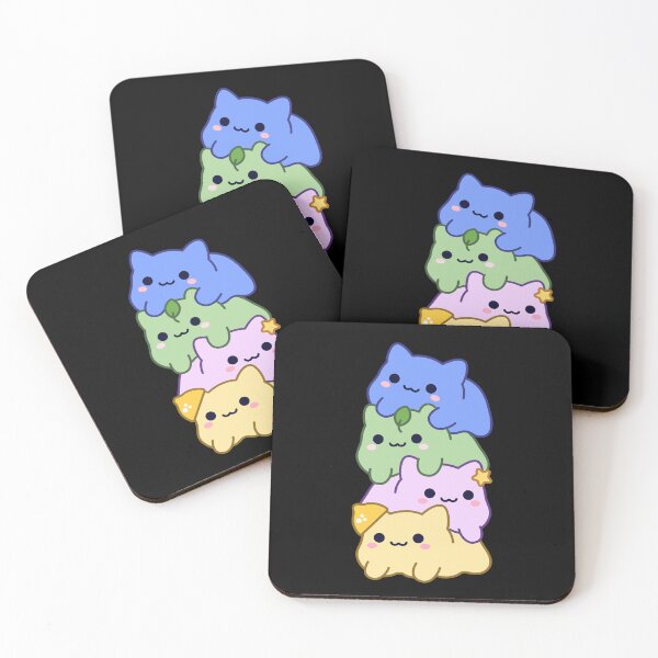 Item preview, Mochi Cute Kawaii Cat Blobs Stack designed and sold by MimochiStudio.