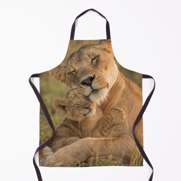 Item preview, A loving lioness lovingly embraces her sweet lion cub. designed and sold by Fotografin1981.