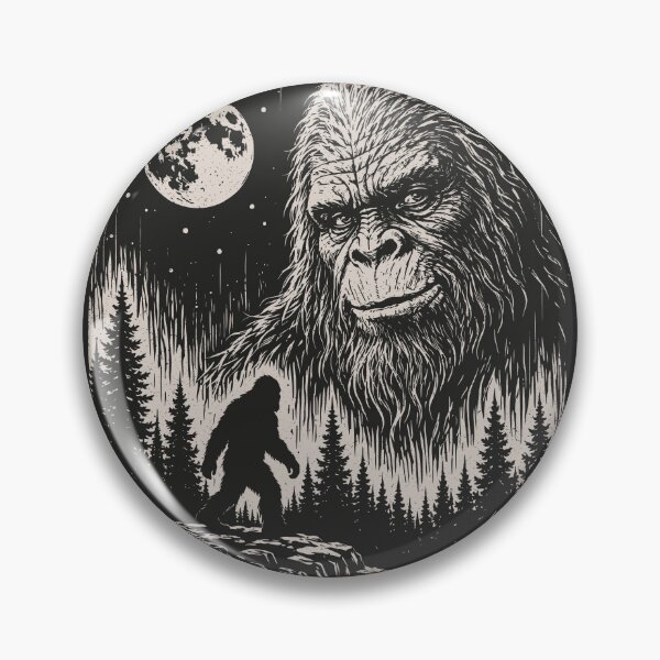 Item preview, Sasquatch Moon Vintage Bigfoot Hunter Cryptid Outdoor  designed and sold by Y-Vibes.