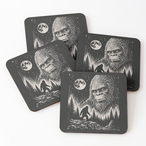 Item preview, Sasquatch Moon Vintage Bigfoot Hunter Cryptid Outdoor  designed and sold by Y-Vibes.