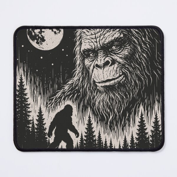 Item preview, Sasquatch Moon Vintage Bigfoot Hunter Cryptid Outdoor designed and sold by Y-Vibes.