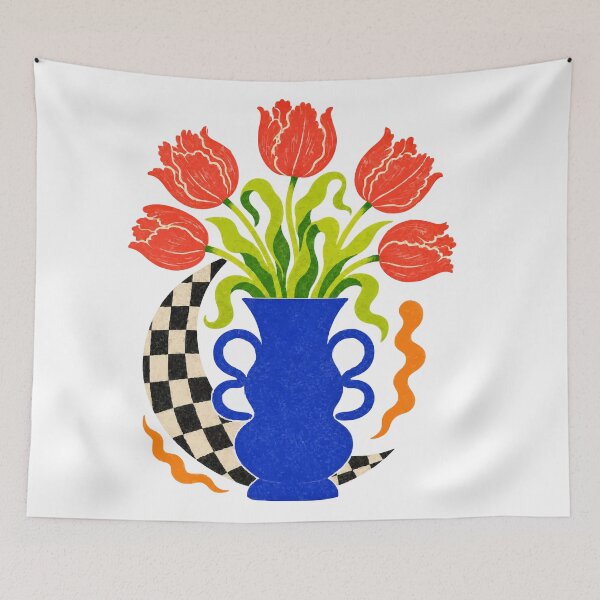 Item preview, Colorful Tulip Vase – Dopamine Decor Floral Art designed and sold by Sunday.Supply.
