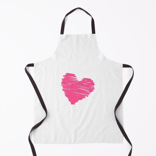 Item preview, Minimalist Hot Pink Scribble Line Heart Hand Drawn Doodle designed and sold by somimalikkk.
