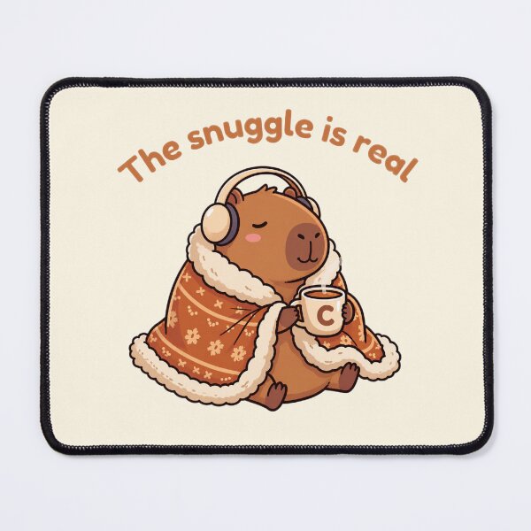 Item preview, Snuggling cozy capybara designed and sold by Thelazygrind.
