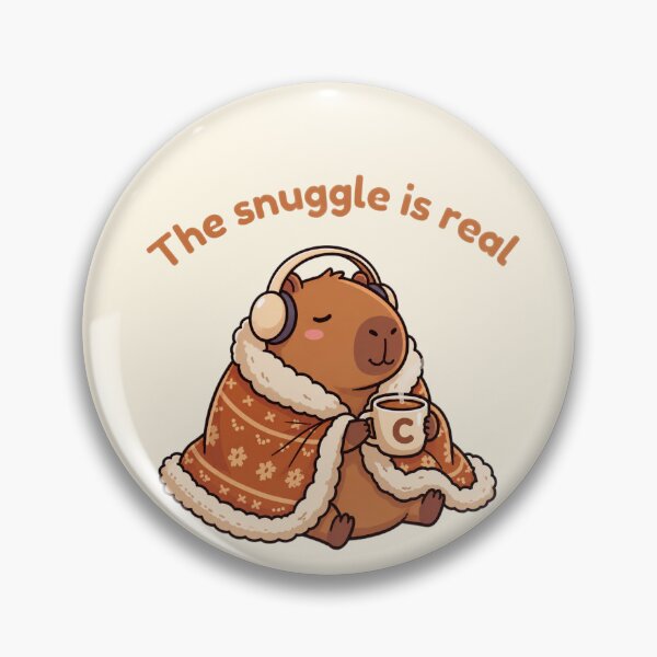 Item preview, Snuggling cozy capybara  designed and sold by Thelazygrind.