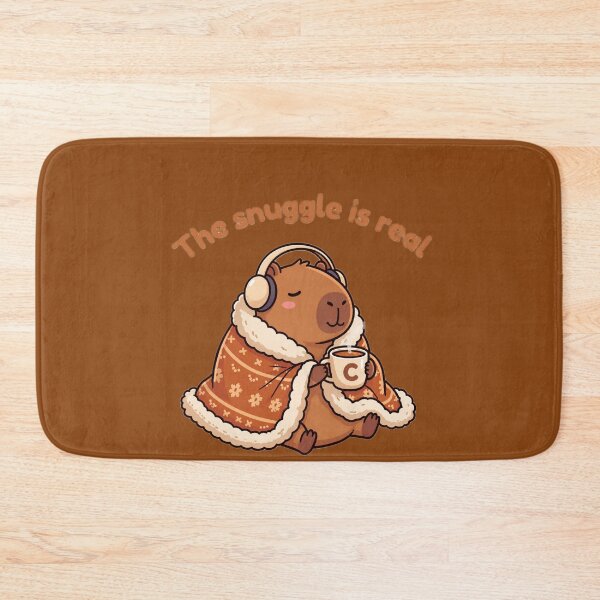 Item preview, Snuggling cozy capybara  designed and sold by Thelazygrind.