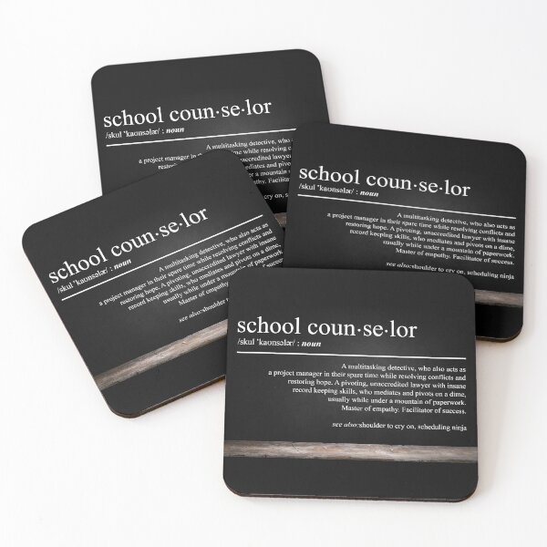 Item preview, School Counselor Definition Funny Job Appreciation Gift Poster designed and sold by CanvasFuse.