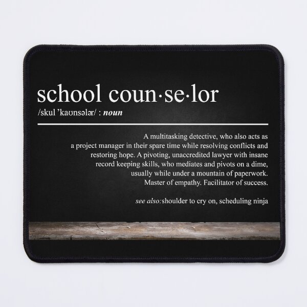 Item preview, School Counselor Definition Funny Job Appreciation Gift Poster designed and sold by CanvasFuse.