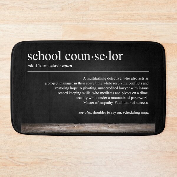 Item preview, School Counselor Definition Funny Job Appreciation Gift Poster designed and sold by CanvasFuse.