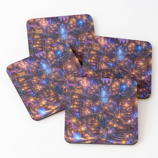 Item preview, Enchanted Crystal Library designed and sold by Gold&pixels.