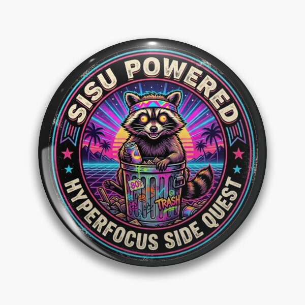Item preview, Jimothy Raccoon - Sisu Powered Hyperfocus Side Quest designed and sold by SisuPrintsCo.