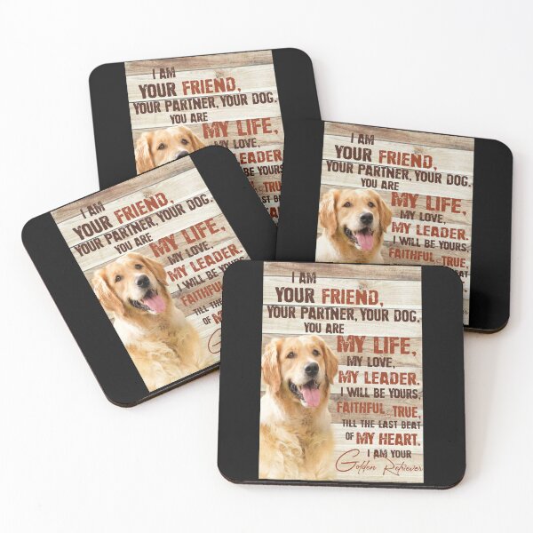 Item preview, I Am Your Friend Your Partner Your Golden Retriever Faithful Love Poster designed and sold by MagicatcoArt.