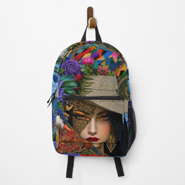 Item preview, Mexican Floral Woman Portrait Folk Art designed and sold by MythicMood.