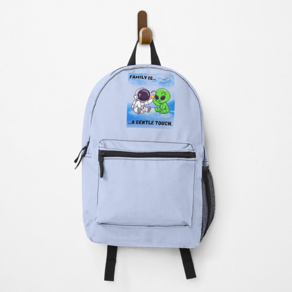 Item preview, Family Is a Gentle Touch – Cute Astronaut & Alien Friendship designed and sold by AhmadAnnaPrints.