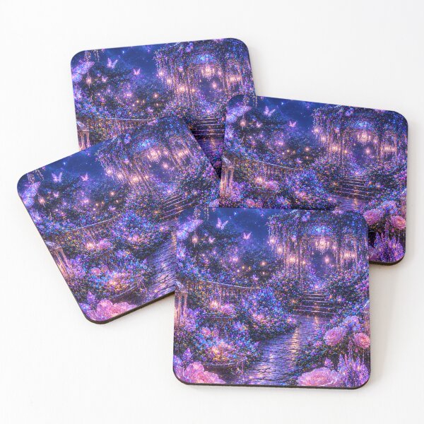 Item preview, Moonlit Butterfly Garden designed and sold by Gold&pixels.