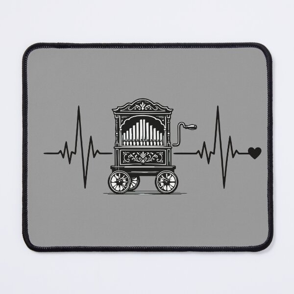 Item preview, Vintage Barrel Organ Heartbeat Music Lover Design designed and sold by MyPriond.