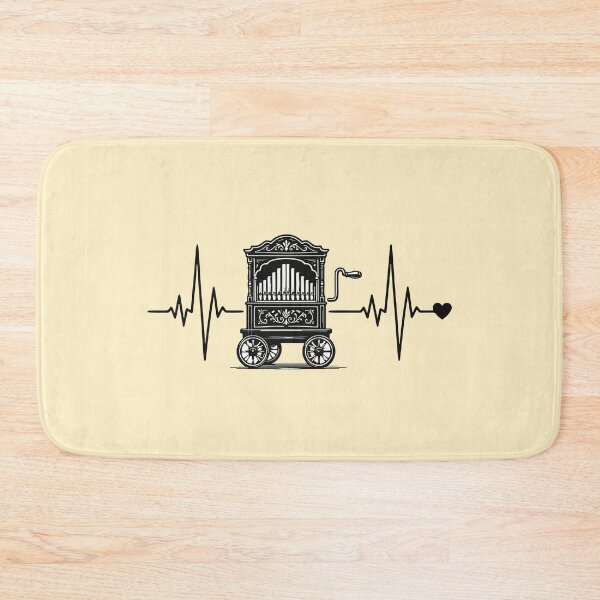 Artikelvorschau, Vintage Barrel Organ Heartbeat Music Lover Design entworfen und verkauft von MyPriond.