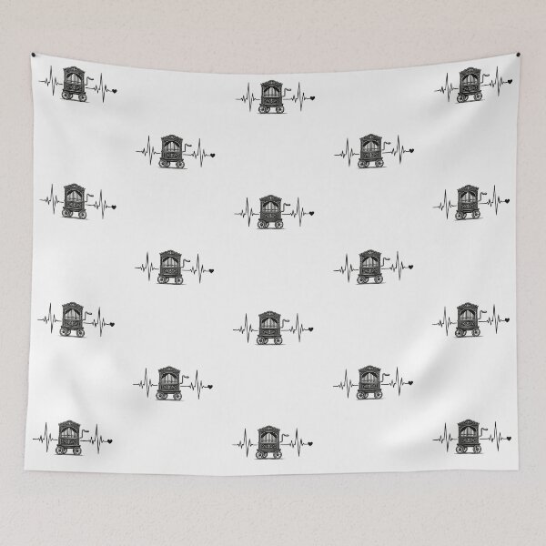 Item preview, Vintage Barrel Organ Heartbeat Music Lover Design designed and sold by MyPriond.
