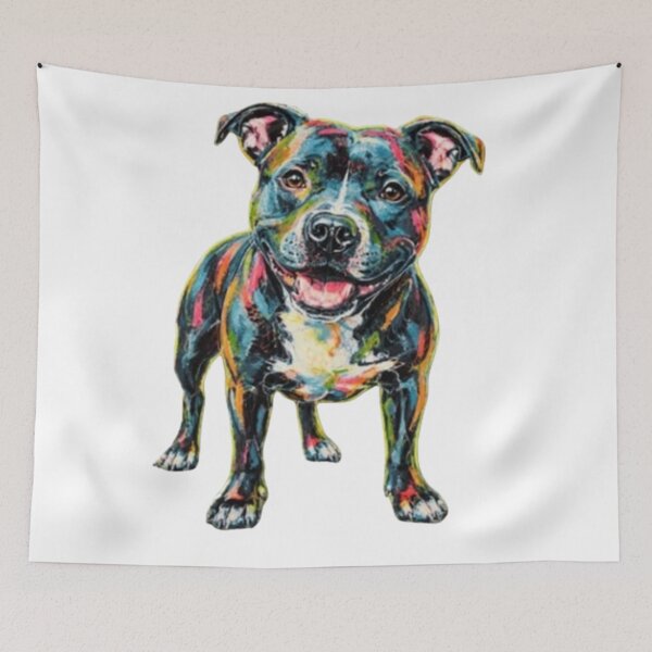 Item preview, Feel the love—meet your perfect Staffy today! designed and sold by BRETT'S ART STUDIO.