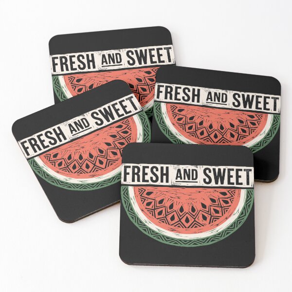 Item preview, Fresh and Sweet Geometric Tribal Watermelon Slice Vintage Fruit Graphic designed and sold by TeNovaStudio.