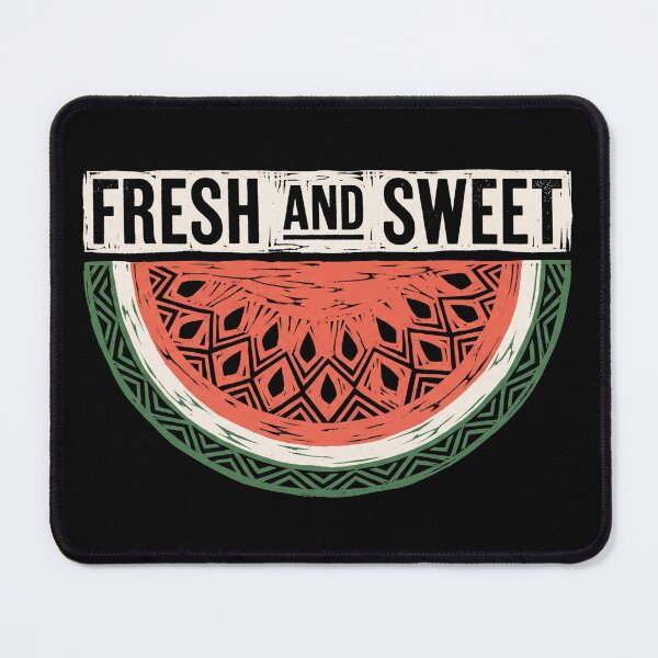 Item preview, Fresh and Sweet Geometric Tribal Watermelon Slice Vintage Fruit Graphic designed and sold by TeNovaStudio.