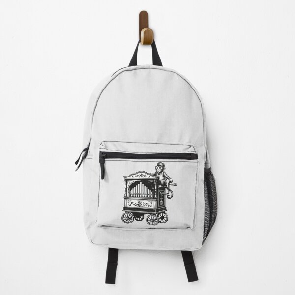 Item preview, Vintage barrel organ with monkey | Nostalgic music motif designed and sold by MyPriond.