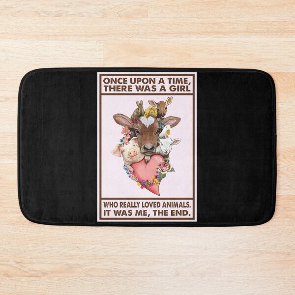 Item preview, Once Upon A Time There Was A Girl Who Loved Animals Farm Animal Lover Poster designed and sold by MagicatcoArt.