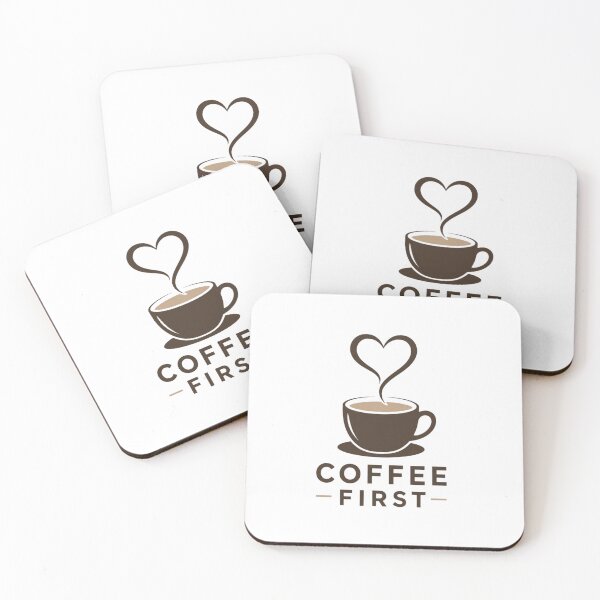 Item preview, Coffee First – Minimal Coffee Lover Aesthetic Design designed and sold by LuLuStore8.