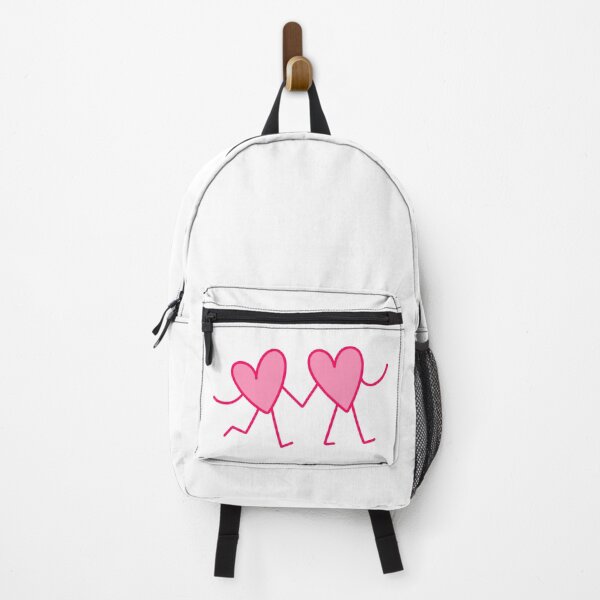 Item preview, Cute Walking Pink Hearts Holding Hands Cartoon Couple Illustration designed and sold by SomiMotion.