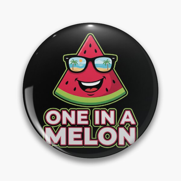 Item preview, One in a Melon Cute Watermelon with Sunglasses Summer Beach Pun designed and sold by TeNovaStudio.