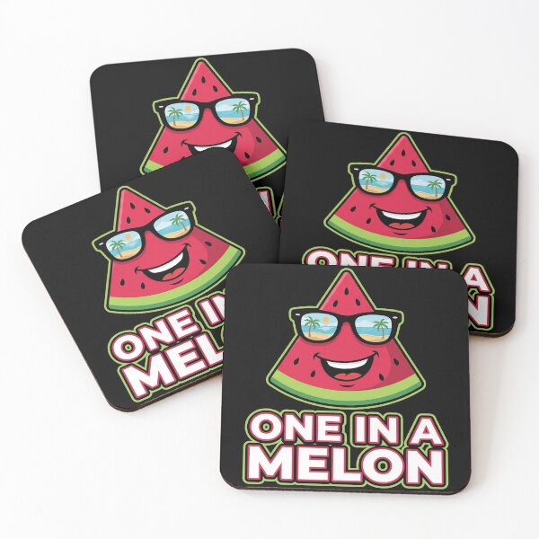 Item preview, One in a Melon Cute Watermelon with Sunglasses Summer Beach Pun designed and sold by TeNovaStudio.