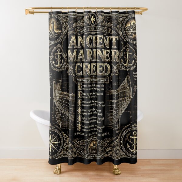 Item preview, Ancient Mariner Creed Oath Maltese Luzzu Ship Blueprint designed and sold by RoyalOrderGallery.
