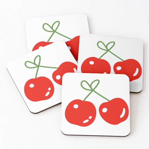 Item preview, Cute Red Cherries Fruit Graphic Aesthetic Hand Drawn Artwork designed and sold by somimalikkk.
