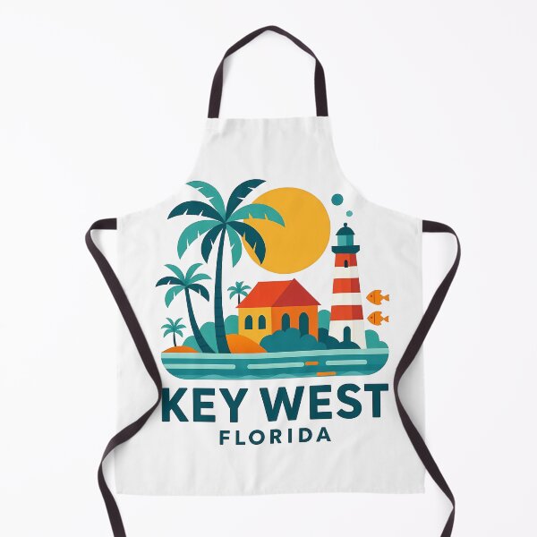 Item preview, Key West Florida Travel Poster - Abstract Tropical Island Architecture Art designed and sold by OzzFrequency.