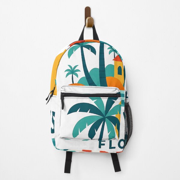 Item preview, Key West Florida Travel Poster - Abstract Tropical Island Architecture Art designed and sold by OzzFrequency.