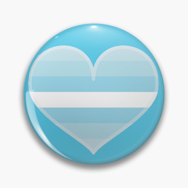 Item preview, Demiboy Blue Pride Heart [Blue Edition] designed and sold by Roxzania.