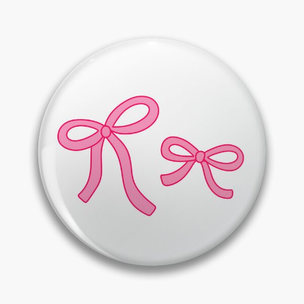 Item preview, Cute Coquette Pink Bow Ribbons Duo Hand Drawn Aesthetic Art designed and sold by somimalikkk.