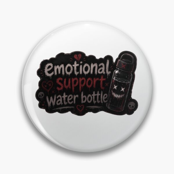 Item preview, Dark Emotional support water bottle designed and sold by PatternFly.