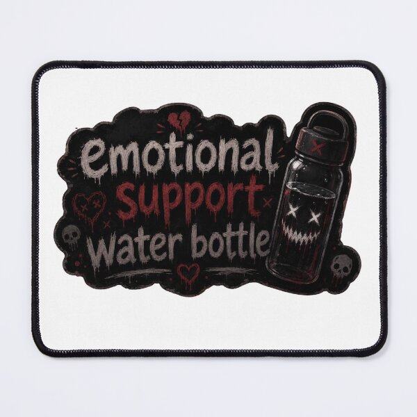 Item preview, Dark Emotional support water bottle designed and sold by PatternFly.
