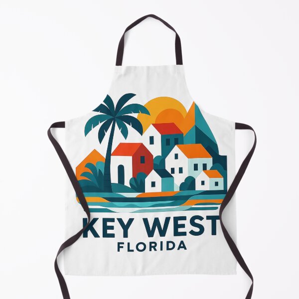 Item preview, Key West Florida Travel Poster - Abstract Tropical Island Architecture Art designed and sold by OzzFrequency.