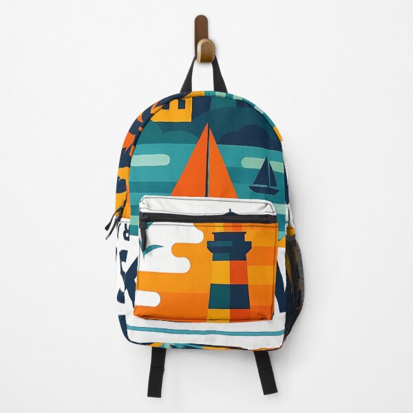 Item preview, West Florida Travel Poster - Abstract Tropical Island Architecture Art designed and sold by OzzFrequency.