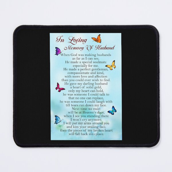 Item preview, In Loving Memory Of Husband When God Was Making Husbands Memorial Poster designed and sold by MagicatcoArt.