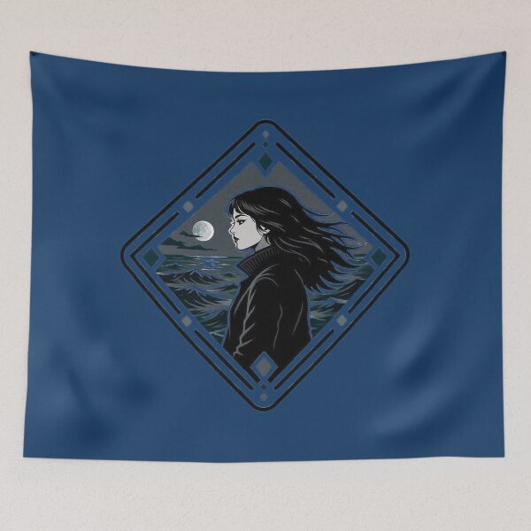 Item preview, Moonlit Tides I – Witch by the Sea designed and sold by Roberta Calabrese.