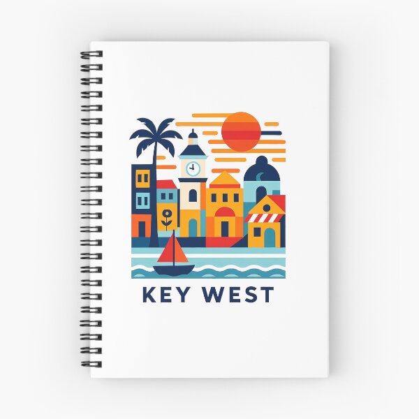 Item preview, Key West Florida Travel Poster - Abstract Tropical Island Architecture Art designed and sold by OzzFrequency.